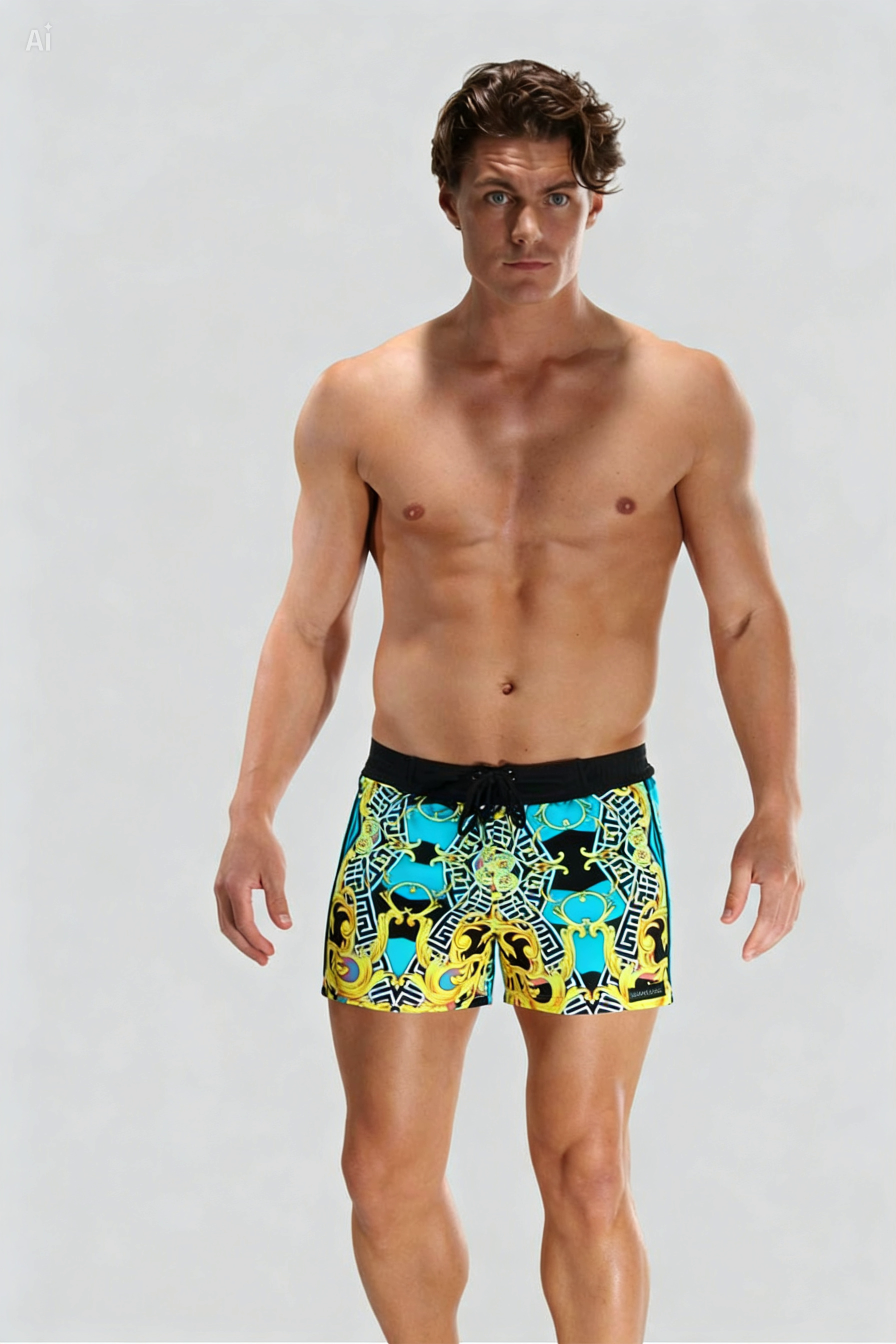 Costa Azzurra Retro Lycra Swimmer – Sauvage Swimwear