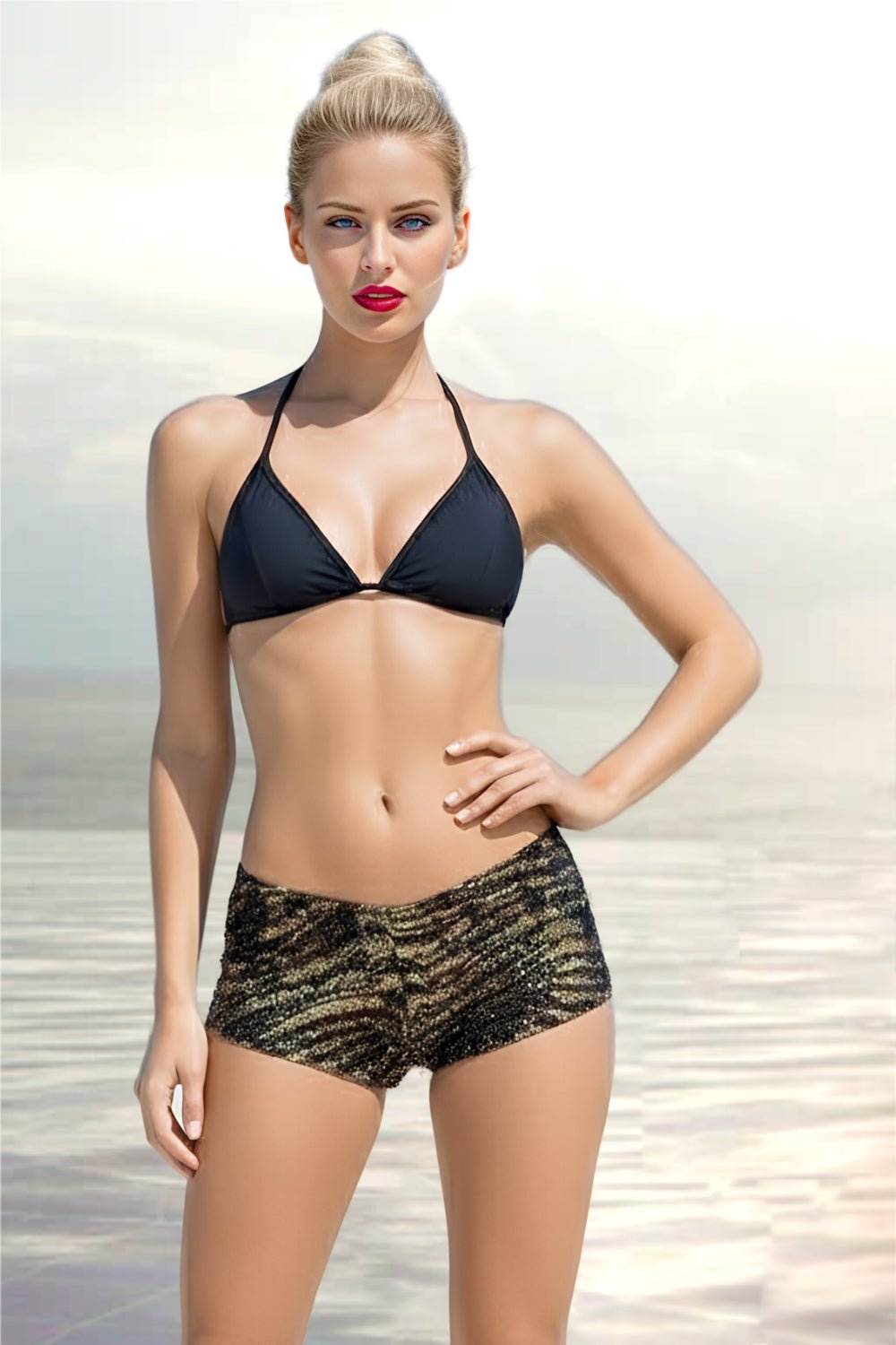 Metallic Tiger Shorts – Sauvage Swimwear