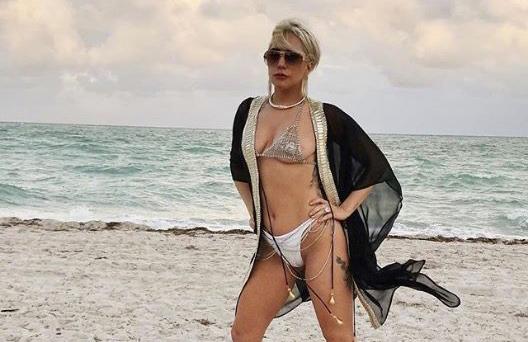 Lady Gaga Flaunts Hot Bod In A Diamond Bikini And Heels On Miami Beach - Sauvage Swimwear