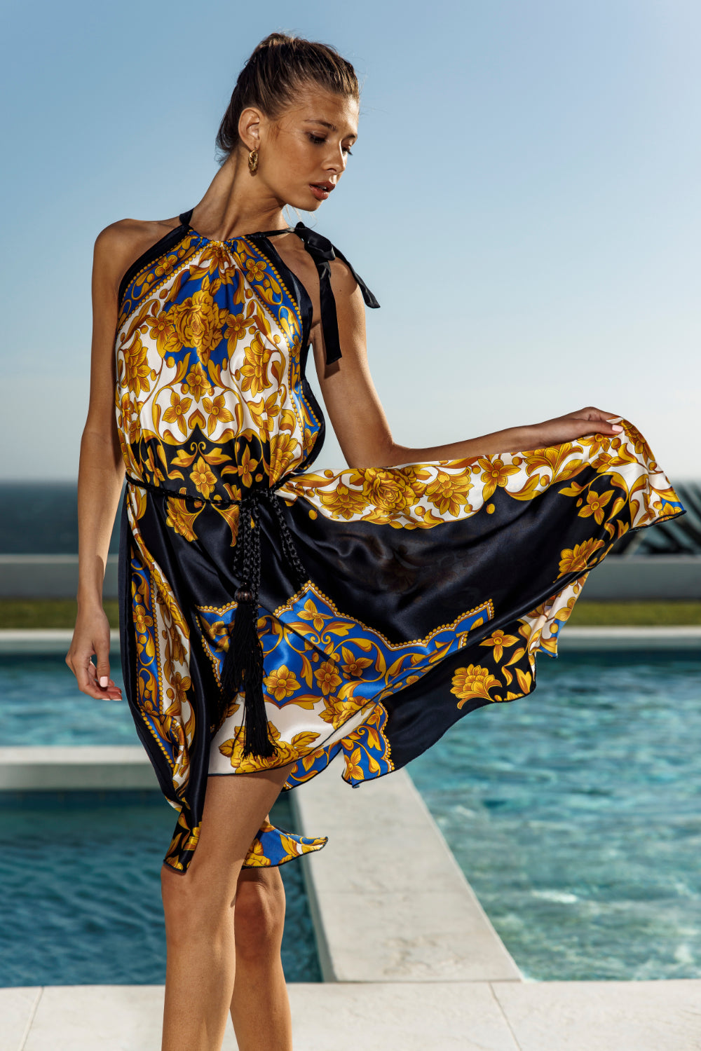Amalfi Silk Resort Dress