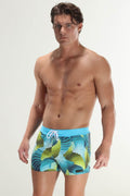 swimsuit model on beach Aqua-Marine