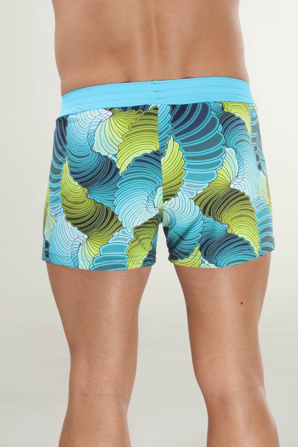 swimsuit model on beach Aqua-Marine