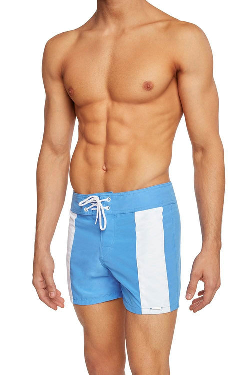 swimsuit model on beach Boardwalk Surf Short Navy