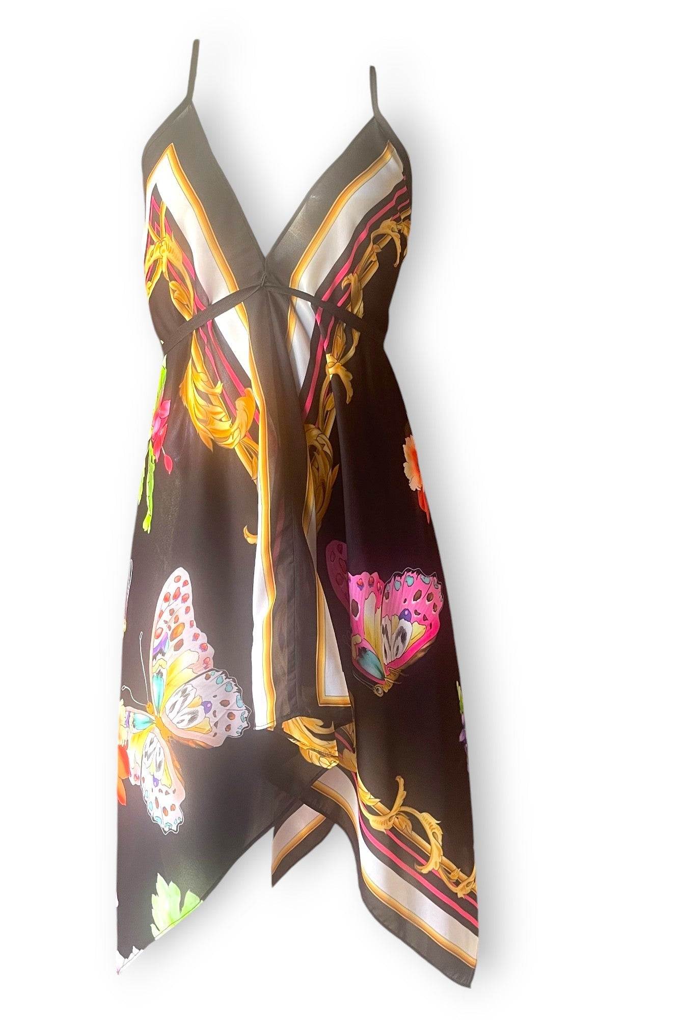 Leopard Silk Dress Black Butterfly designer-silk-resort-dress-resort-24sauvage-7940700