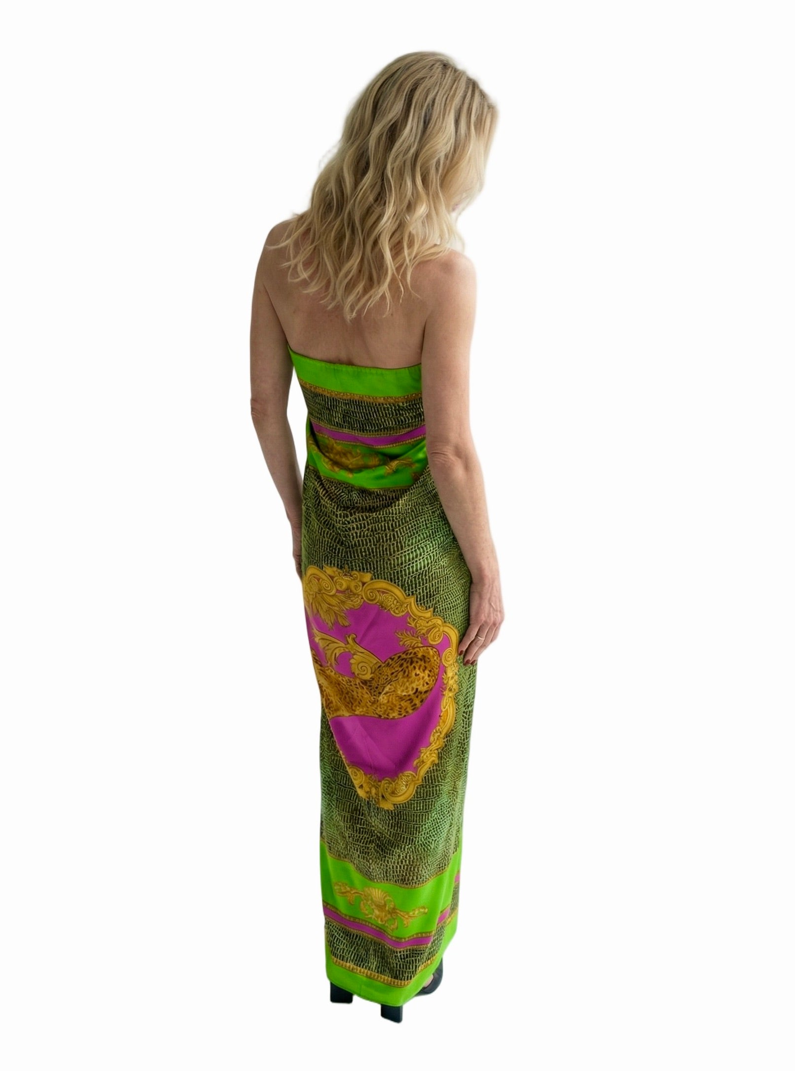 Tigress Verde  -Silk Dress