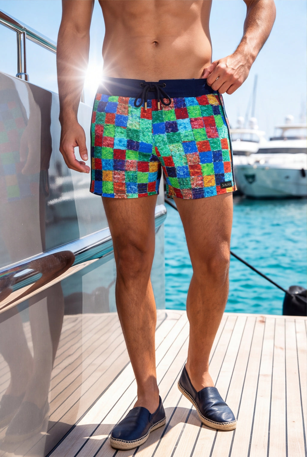 swimsuit model on beach Mosaic
