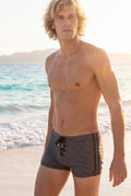 swimsuit model on beach Pinstripe - Designer Football