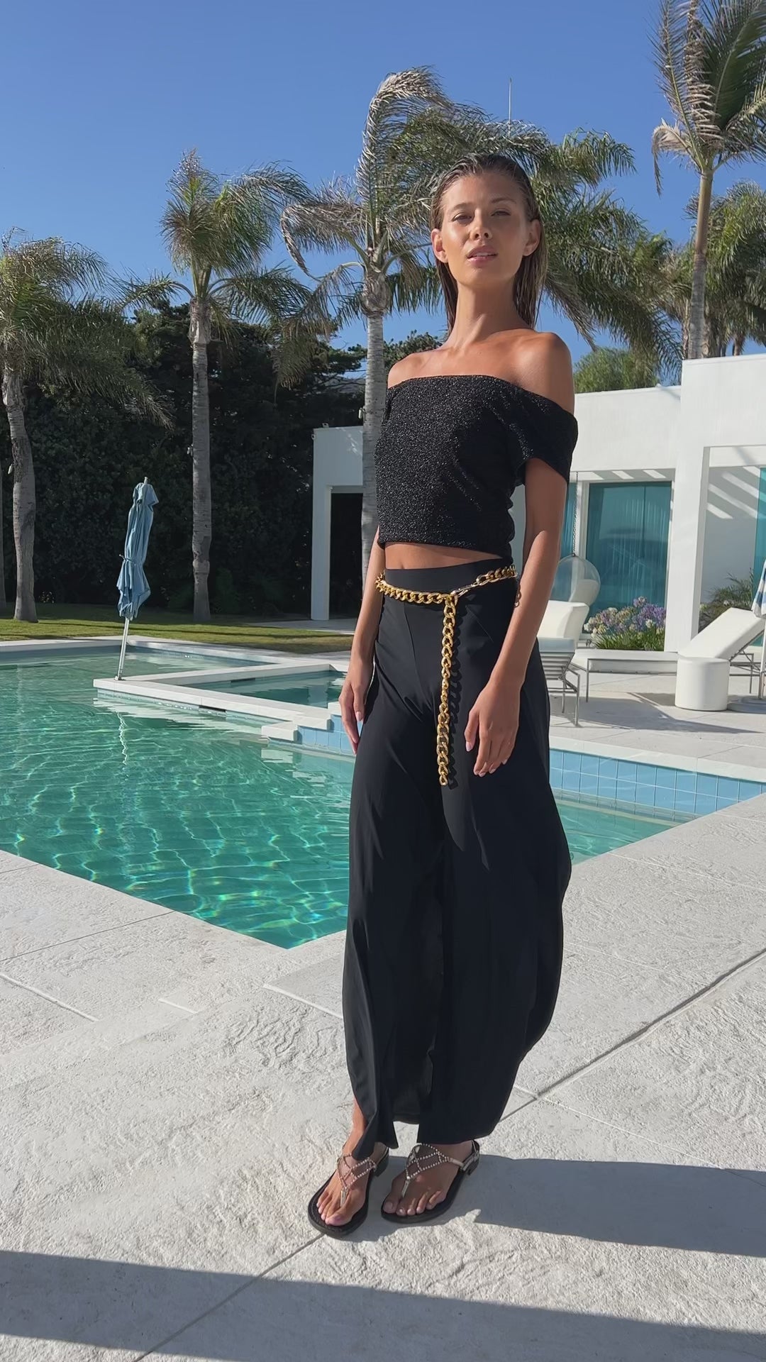 Black Boucle Tee