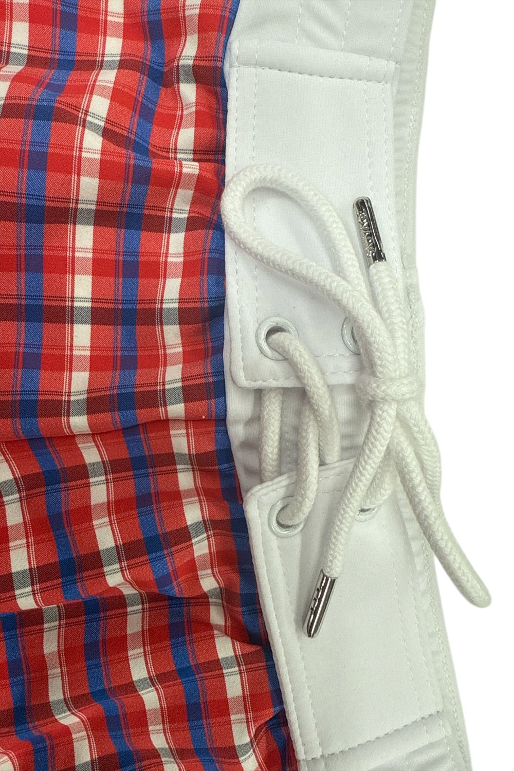 Red Plaid Retro Lycra Swimmer red-plaid-retro-lycra-swimmermens-swim-9519867