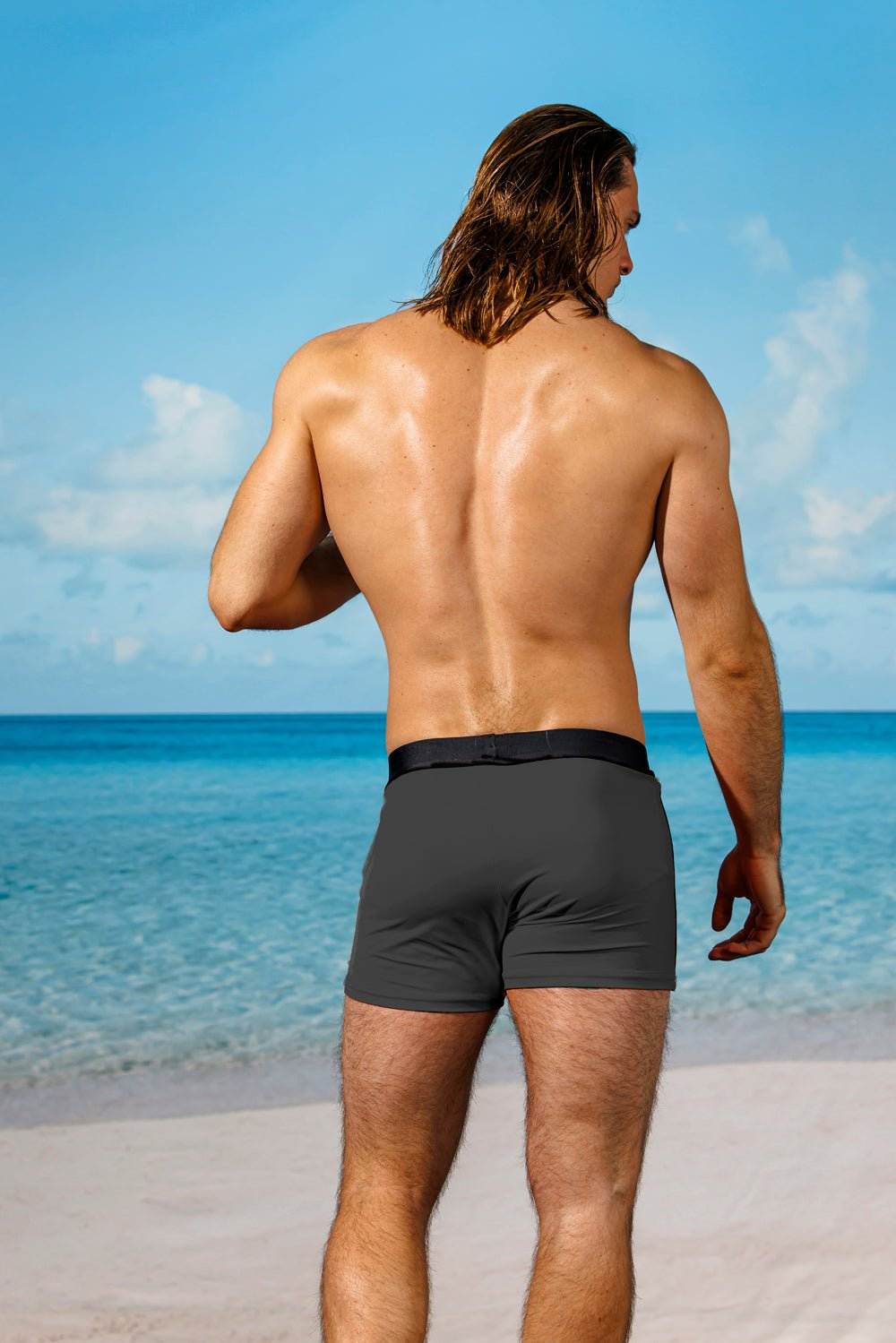 Retro Lycra Swimmer - Charcoal/Blk retro-lycra-swimmer-charcoalblksauvage-swimwear-mens-9860260