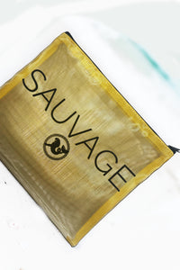 swimsuit model on beach "Suit-case" - Sauvage's Official Swim Bag