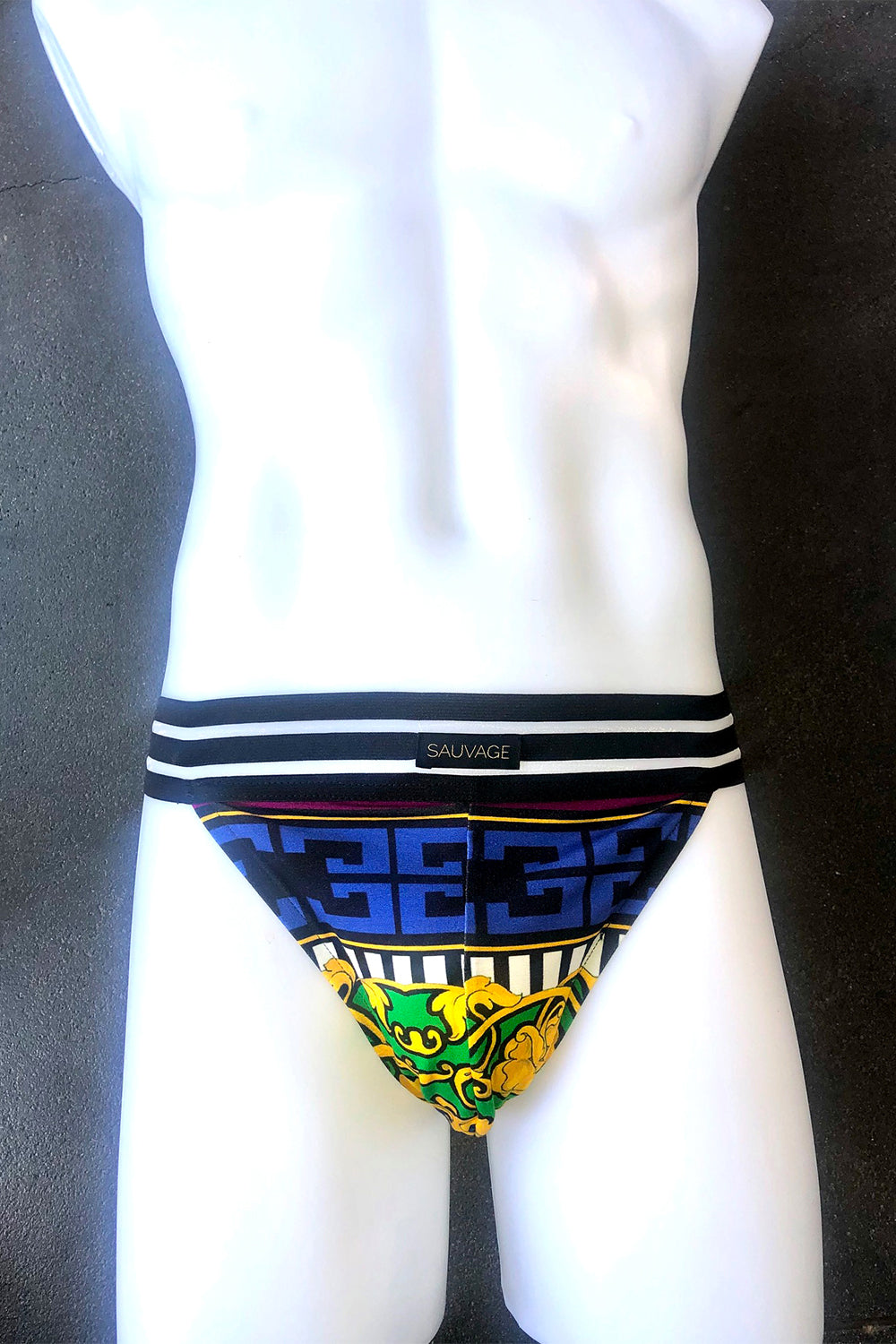 Sheer Stripe Brief - Florentine - Sauvage