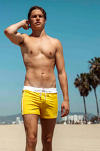 Retro Lycra Swimmer - Yellow - Sauvage