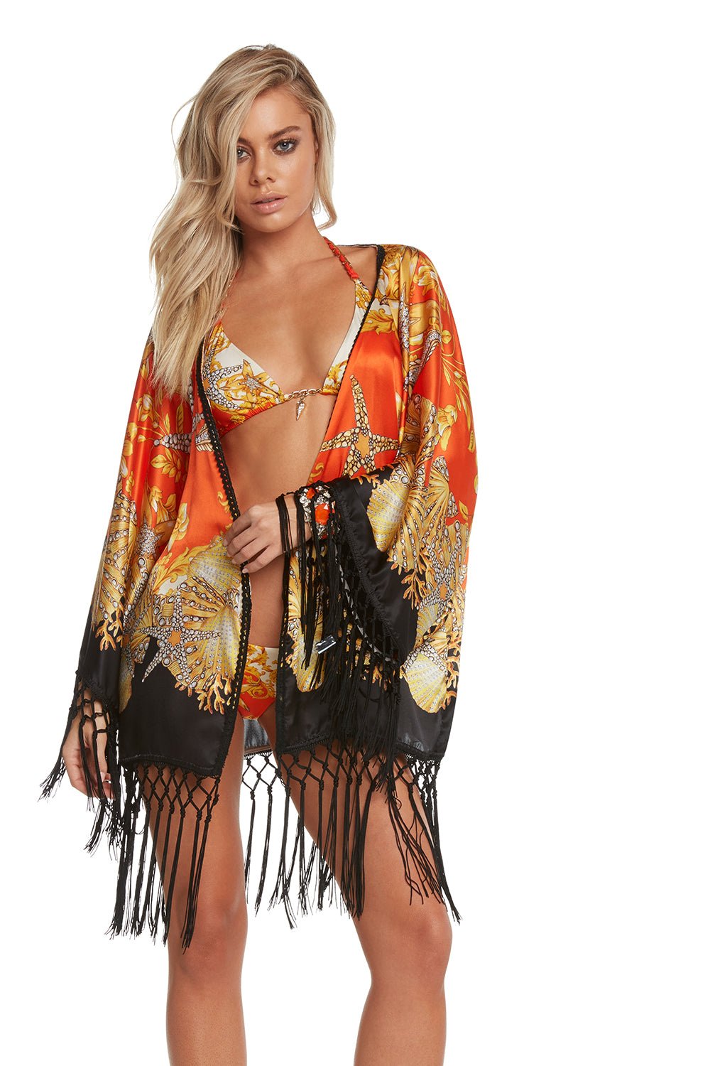 Orange Starfish Silk Kimono orange-starfish-silk-kimonosauvage-miami-8547741