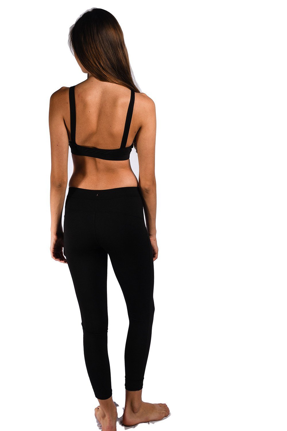 swimsuit model on beach Swarovski Crystal Crop Top